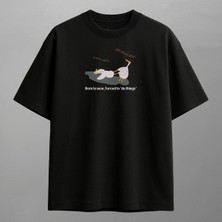 The Goose Kaz Minimal Nakışlı Tişört Unisex %100 Pamuk