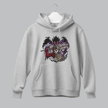 Asta Black Clover Anime Nakışlı Kapüşonlu Sweatshirt Unisex Hoodie