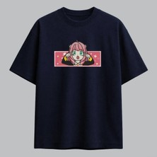 Anya Forger Spy x Family Anime Nakışlı Tişört Unisex %100 Pamuk