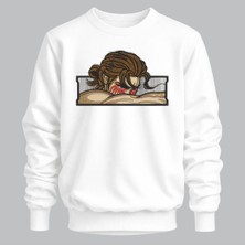 Eren Yeager Attack On Titan Anime Nakışlı Bisiklet Yaka Sweatshirt Unisex