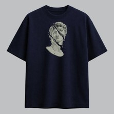 Davut Heykeli Kırık Büst Sanat Nakışlı Tişört Unisex %100 Pamuk