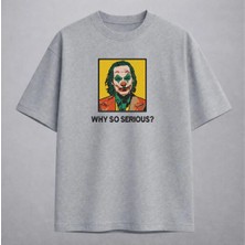 Joker Nakışlı Tişört Unisex %100 Pamuk