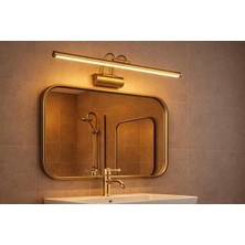 LED Flüt Resim Aplik | 6W | 3200K Gün Işığı | 35CM | Duvar Tipi Ayna/tablo Üstü Dekoratif Işık | IP20 Iç Mekan Kullanım (Gold Kasa)