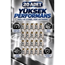 Pemberton 20 Adet / RJ45 Cat6 Konnektör Metal Gövdeli Ağ Kablosu Jakı / Gold Kaplama Kontak Yüksek Performans Konnektör