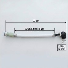 Turkuaz Klozet Taharet Çubuğu 27 cm