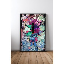 Deltarune Time To Act Oyun Çerçeveli Tablo Poster Oyun Odası Duvar Dekoru Hediye