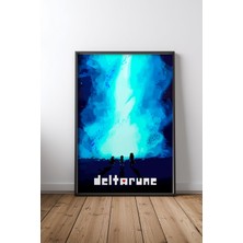Deltarune A Mysterious Journey Oyun Çerçeveli Tablo Poster Oyun Odası Duvar Dekoru Hediye
