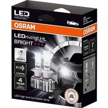 H7 LED XENON%300 Bright 4 Yıl Garantili 19W - 12V (2ADET Far Için)