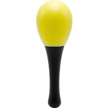 Plastik Marakas Ritim Aleti Sarı 13 cm
