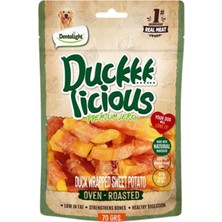 Dentalight Duckkk Licious Kurutulmuş Ördek ve Tatlı Patatesli Köpek Ödül Maması 70GR