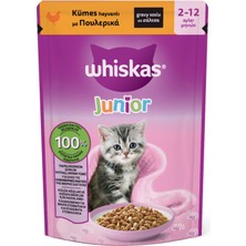 Whiskas Pouch Sos Içinde Kümes Hayvanlı Yavru Kedi Konservesi 85GR