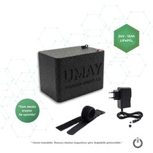 İyonsan Iyonsan Umay 24V 12AH Lifepo4 Akülü Araba Bataryası ve Şarj Cihazı Seti | IYN-UMY-LFP-2412-SET