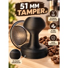 Filkorium3D 51 mm Espresso Tamper Kahve Sıkıştırma Aparatı – 3D Baskı Plastik