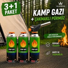 Çakmaklı Pürmüz Yedek Kartuşu Kamp Gazı 400 ml Piknik Kamp Mangal Mutfak Ateş Tutuşturucu