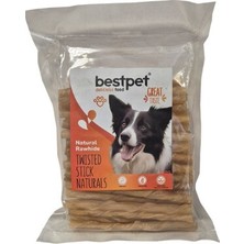 Bestpet Burgu Doğal Kemik Çubuk Köpek Ödülü 350GR