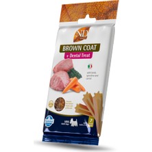 N&d Brown Coat Kuzu Spirulina ve Havuçlu Küçük Irk Yetişkin Köpek Ödül Maması 60GR (7'li)