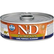 N&d Pumpkin Balkabaklı Kuzulu ve Yaban Mersinli Tahılsız Yetişkin Kedi Konservesi 70GR