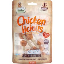 Dentalight Chicken Licious Kurutulmuş Tavuklu Dambıl Köpek Ödül Maması 70GR
