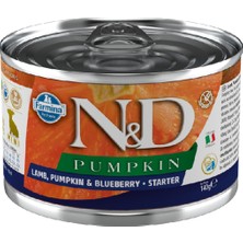 N&d Pumpkin Starter Kuzulu Yaban Mersinli Tahılsız Küçük Irk Yavru Köpek Konservesi 140GR