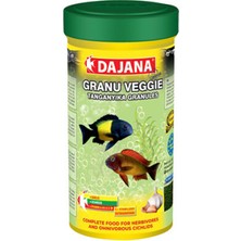Dajana Granu Veggie Garlic Çiklit Balıkları Için Sindirim Destekleyici Granül Balık Yemi 100ML 50GR