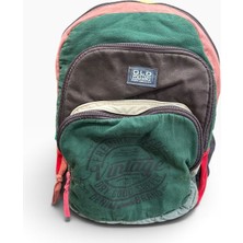 Old Cotton Cargo Vintage Retro Çok Cepli Renkli Sırt Çantası