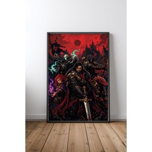 Divinity Original Sin 2 Dark Fantasy Heroes Çerçeveli Tablo Poster Salon Duvar Dekoru Hediye