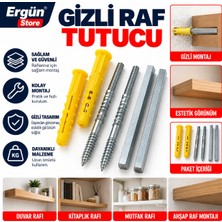 Ergün Store Gizli Raf Tutucu Dolap , Çekmece , Raf 8X10 1 Takım