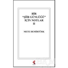TeknoKapsül Bir "şiir Günlüğü" Için Notlar 2
