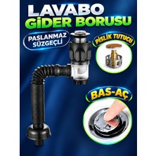 OEM Movitekno Lüks Pop-Up Koku ve Haşere Önleyici  Lavabo Banyo  Gider Sifonu Basmalı Baş-Aç  40 cm - 100 cm Boyut