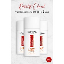 L'Oréal Paris Loreal Paris Revitalift Clinical Spf 50+ Yüz Güneş Kremi 50 ml x 3 Adet