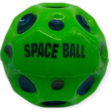 Yükseğe Zıplayan Delikli Stres Topu - 70 mm Uzaytopu - Ay Top (Lisinya)