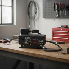 Marsilyan 250 Psı Oto Hava Kompresörü - 220V ve 12V Uyumlu Yol Yardım Lastik Şişirme Pompası