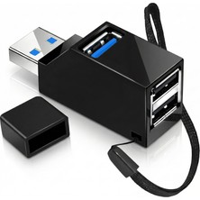 Furalis USB Çoklayıcı Hub 3 Port Switch - 1x USB 3.0 + 2x USB 2.0 - Siyah