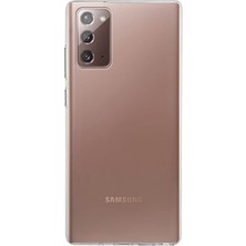 KZY İletişim Kzy Iletişim Samsung Galaxy Note 20 Uyumlu ile Uyumlu Kapak 1mm Şeffaf Silikon Kılıf