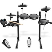 Alesis Turbo Mesh Kit - Elektronik Davul Seti, Dijital Bateri, Yeni Başlayanlar Için Sessiz 8 Inç Izgara Pedler, Dersler, 100+ Ses, Bateri Bagetleri ve Bağlantı Kabloları ile