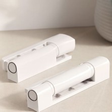 Marsilyan 95 mm Pvc Kapı Düz Menteşe (Beyaz/metal)