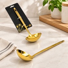Marsilyan Metal Servis Kepçe Altın Renk