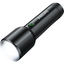 Philips SFL2203 450 Lümen 5W LED El Feneri Teleskopik Zoom Sos Modlu Metal Gövdeli Şarj Edilebilir