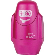 Serve E-Bot Silgili Kalemtiras Metalik Pembe Tekli