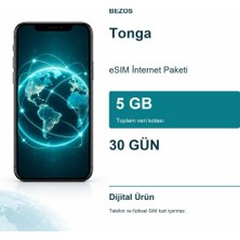 Bin1çeşit Tonga Esım Internet Paketi 5 GB 30 Gün