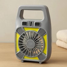 Lexroo USB Şarjlı 2in1 Mini Fan ve Fener 10W – 2 Kademe, Su Geçirmez, Taşınabilir