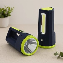 Lexroo 2in1 30W/10W Cob LED USB & Oto Şarjlı El Feneri Projektör