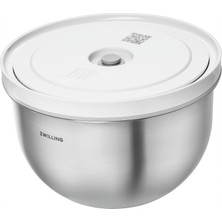 Zwilling Zwıllıng Fresh & Save Bowls Vakumlu Saklama Kabı, M, 18 Santimetre, Paslanmaz Çelik, Metalik Gri