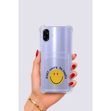 Samsung Galaxy A07 Kartlıklı Gülücük Desenli Kılıf