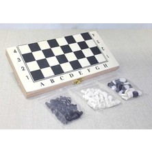 Magicool Ahşap Kutulu Satranç ve Tavla Seti ALK4025
