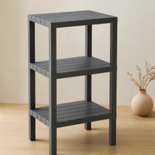 Çelik - Ticaret 3 Raflı Modüler Plastik Ünite - Gri