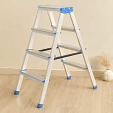 Çelik - Ticaret Çift Basamaklı Alüminyum Merdiven 115 cm (5+5)