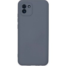 Çelik - Ticaret Samsung Galaxy A03 Uyumlu Kılıf Nano Içi Kadife Silikon - Gri