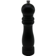 Çelik - Ticaret Siyah Ahşap Tuz ve Baharat Öğütücü - Büyük (Ø4.5 cm x 19.5 Cm)