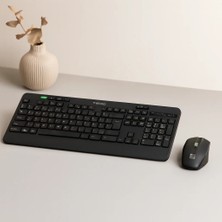 Çelik - Ticaret Kablosuz Klavye Mouse Seti (Usb, Sessiz, Q Klavye)